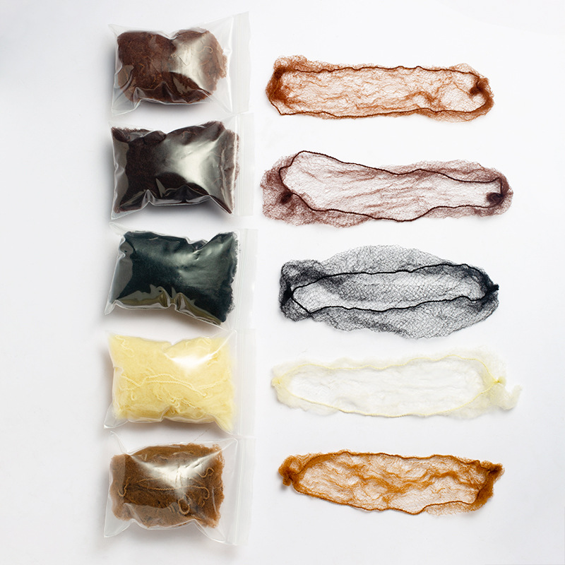 Amazon Cross-Border 5mm Invisible Hair Net Professional Nurse Head Flower Net Bag Hanfu Hair Wig Hair Set