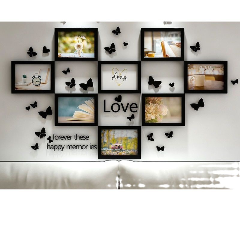 Creative Photo Wall wooden photo frame decoration living room wall-mounted room decoration photo frame factory wholesale