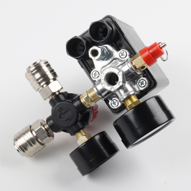 Wholesale air compressor air pump accessories pressure regulating valve European pressure regulating bracket assembly air pressure switch assembly export cross-border