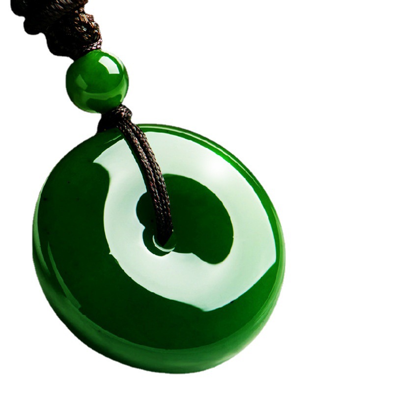 Wholesale High-Quality Imitation Peace Buckle from Manufacturers, Outer Mongolia Material White Jade Peace Buckle for Street Stalls