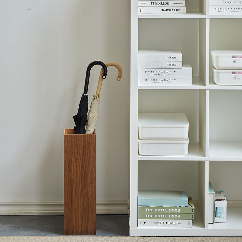 Nordic Japanese Retro Wooden Umbrella Stand Hotel Living Room Simple Home Personalized Creative Umbrella Storage Bucket