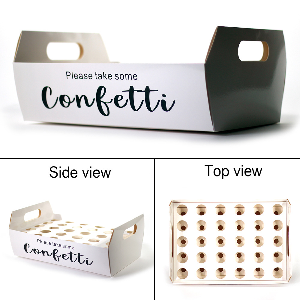 Wedding Paper Cone Box confetti Paper Cone holder natural confetti cones holder