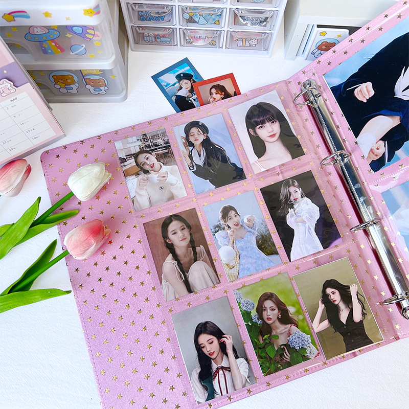 A4 Nine-Grid Card Album Inner Pages, Direct Sales from the Manufacturer, Game Cards, High-Transparency Pp Loose-Leaf Storage, Celebrity Merchandise Collection Card Pages