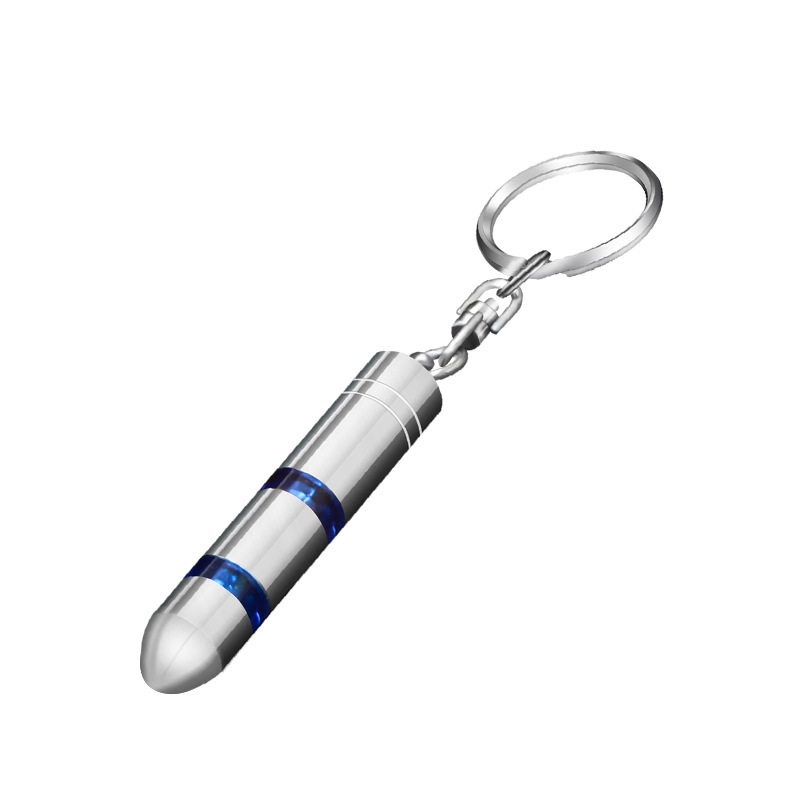Car static eliminator bullet head human body static elimination Rod zinc alloy anti-static key chain pendant