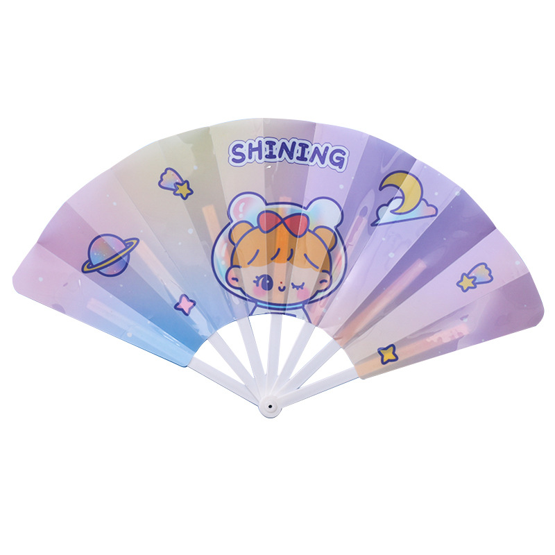 Cartoon Foldableing Fan Student Summer Portable Pp Kidsren's Day Gift 30% off Creative Hand-Cranked Foldableable Fan