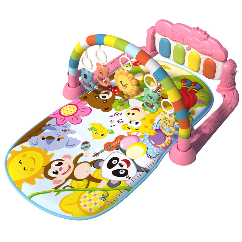 Spot Cross-Border Baby Toys Pedal Piano Fitness Frame Blanket Intelligence Newborn Toddler Three-Month-Old Baby Pedal Piano