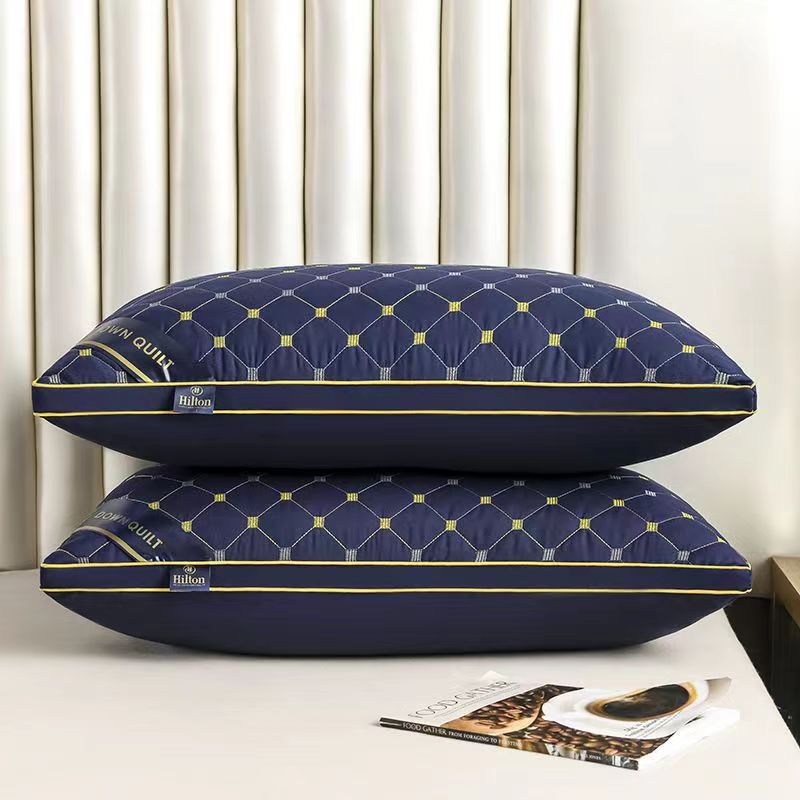 Hotel high and low pillow does not collapse hotel home pillow core dormitory cervical spine protection whole head core homestay manufacturers wholesale