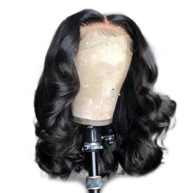 Cross-Border Foreign Trade European and American Dyed Wigs Fashionable Medium-Length Curly Hair Middle Parted Wavy Micro-Curly Chemical Fiber Wig Headgear in Stock