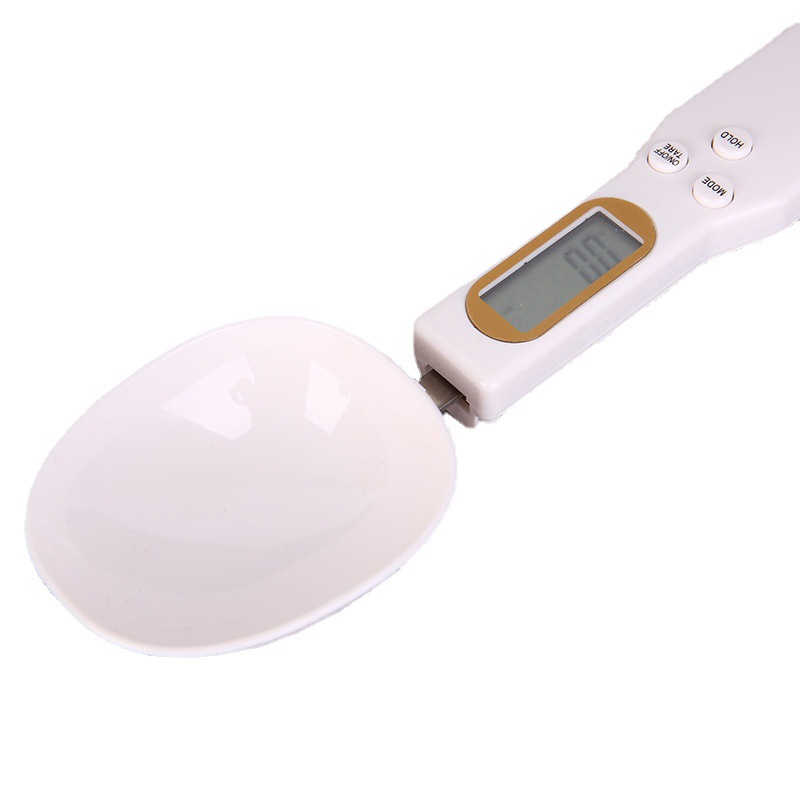 Manufacturer's White Spoon Scale, Accurate 500G/0.1G Electronic Measuring Spoon Scale for Home Kitchen Baking Ingredients Weight Measurement
