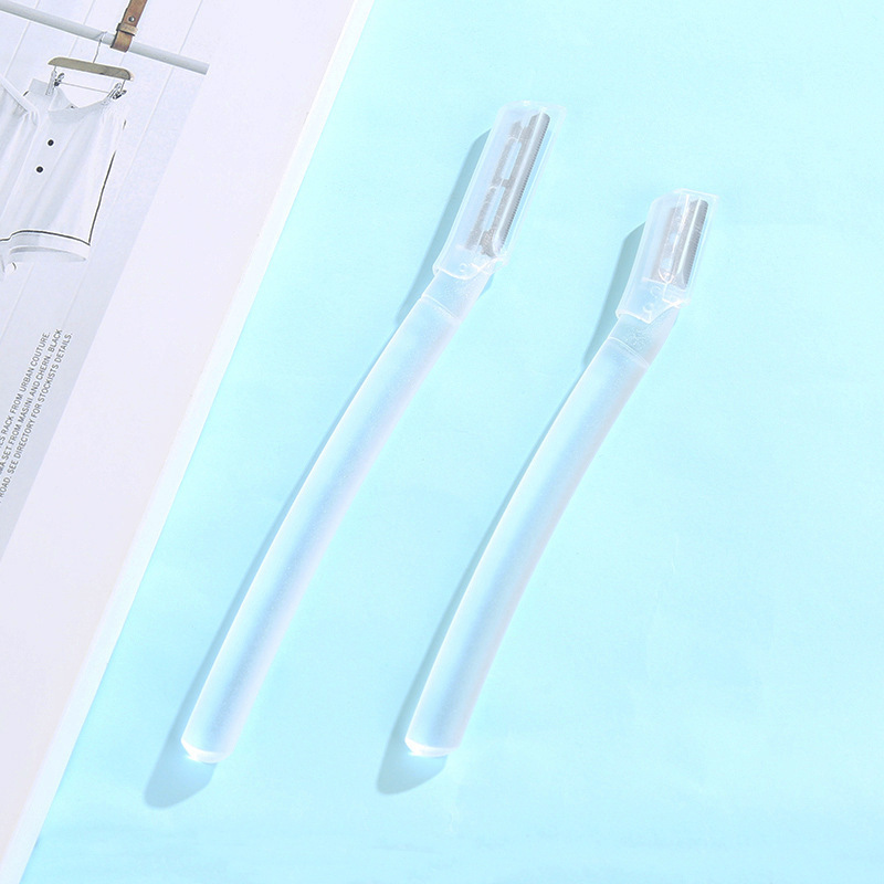 Beginners eyebrow trimming knife set safety macro eyebrow trimming knife stainless steel blade shaving knife beauty makeup tools wholesale