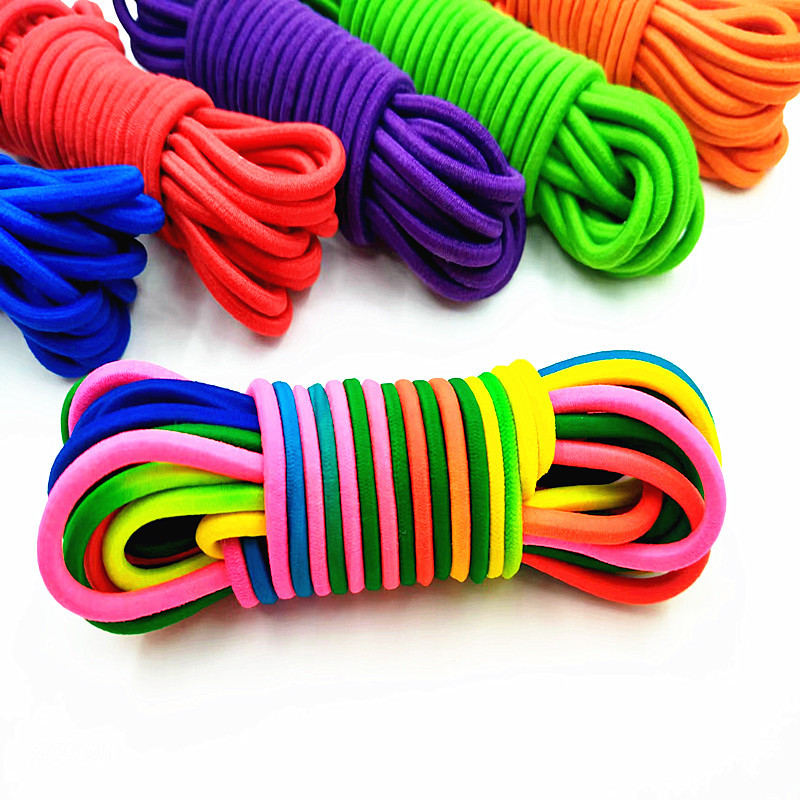 Factory direct children jump rubber band 80 nostalgic jump rope high elastic durable girls rubber band jump rope sports