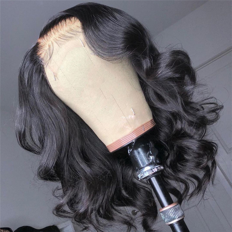 Cross-Border Foreign Trade European and American Dyed Wigs Fashionable Medium-Length Curly Hair Middle Parted Wavy Micro-Curly Chemical Fiber Wig Headgear in Stock