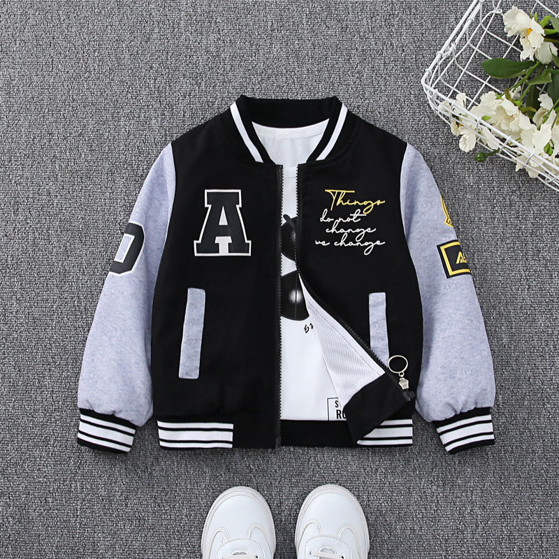 Boys' Trendy Brand Coat Spring 2025 New Children's Wear Men's Baby Casual Middle and Big Children's Thin Children's Spring and Autumn Trendy