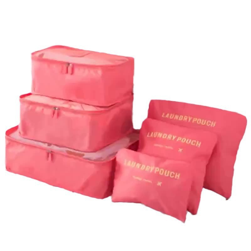 Travel Storage Bag Six-Piece Luggage Clothing Underwear Sub-Pacing Storage Bag Travel Four-Piece Clothes Storage Bag