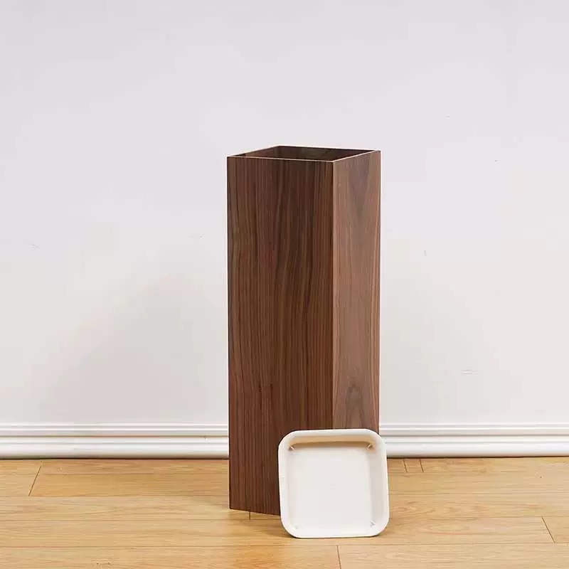 Nordic Japanese Retro Wooden Umbrella Stand Hotel Living Room Simple Home Personalized Creative Umbrella Storage Bucket