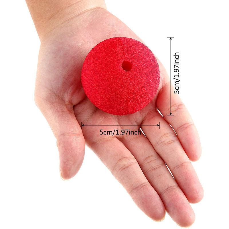 Halloween cosplay clown nose 3/4/5/6cm sponge red nose ball funny sponge props
