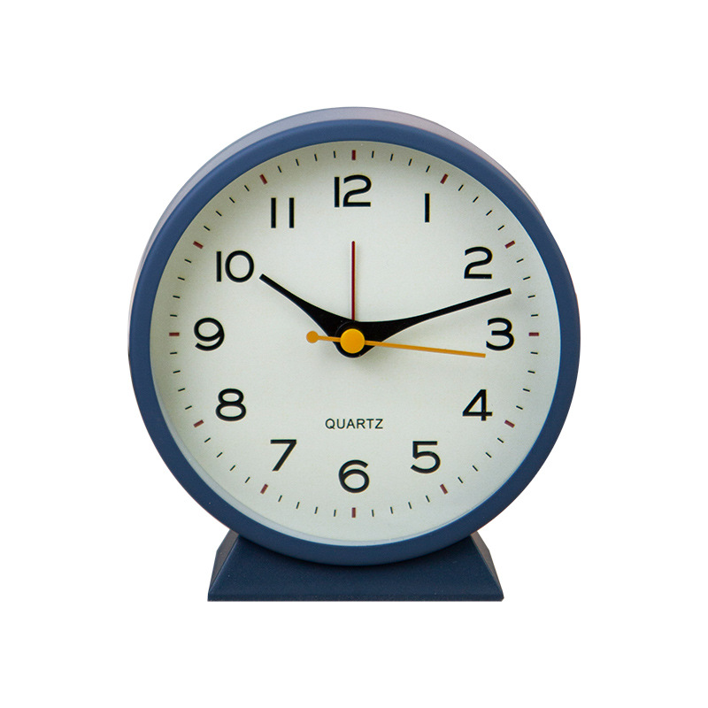 Simple Metal Small Alarm Clock Creative Bedside Luminous Desk Clock for Boys and Girls Desktop Mute Student Bedroom Clock