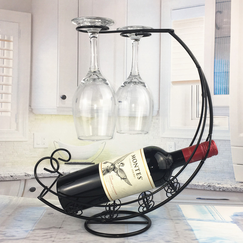 Creative pirate ship red wine rack vintage red wine rack ornaments home red wine cup rack goblet inverted rack wholesale