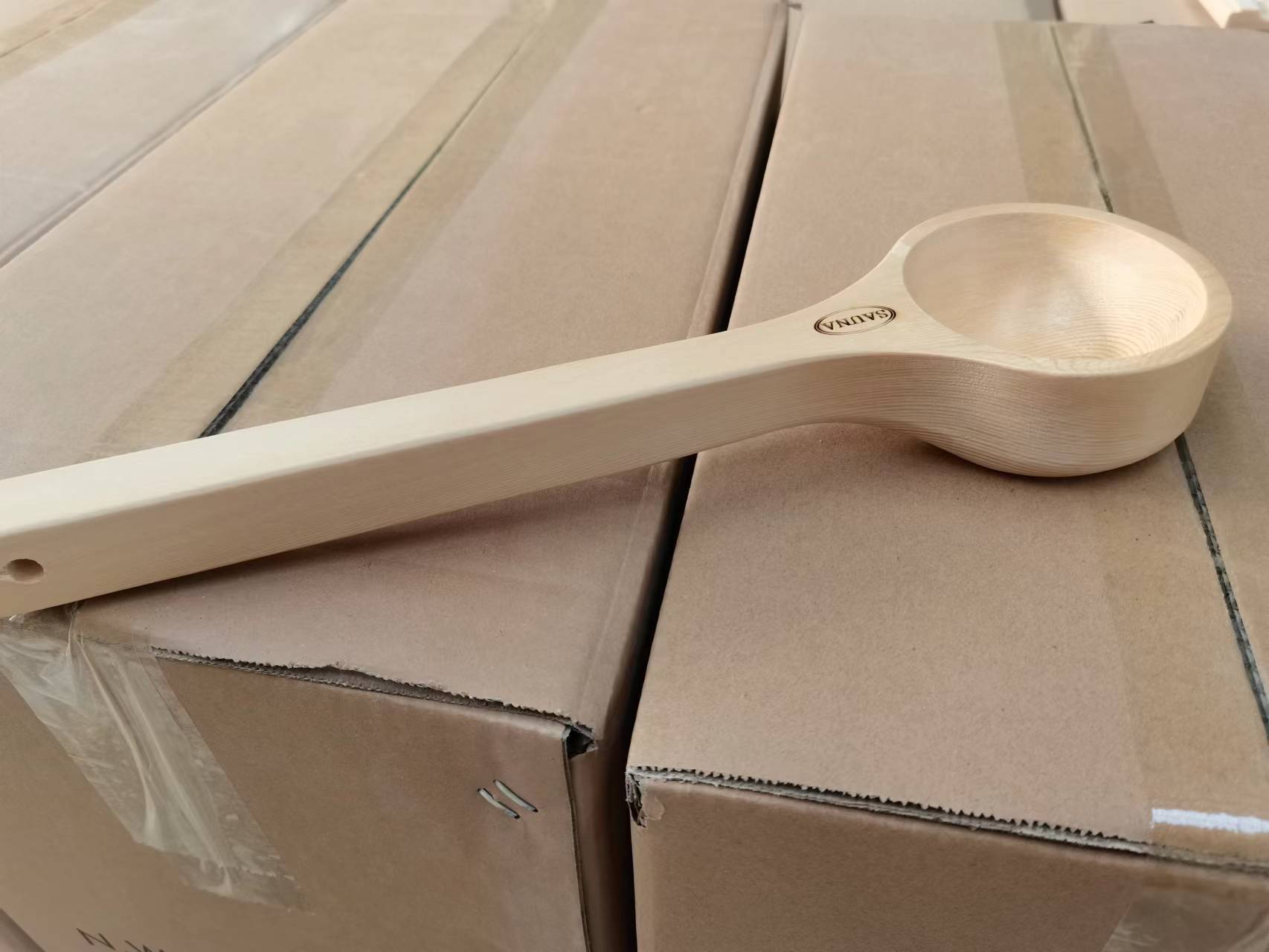 Factory direct sauna room sauna wooden spoon 36cm long