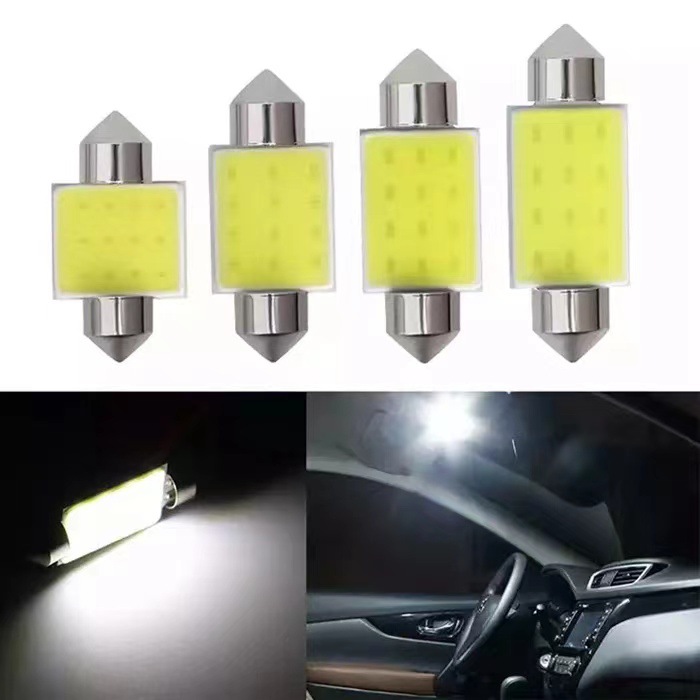 Car LED roof light COB double tip high brightness interior light interior light trunk light reading light