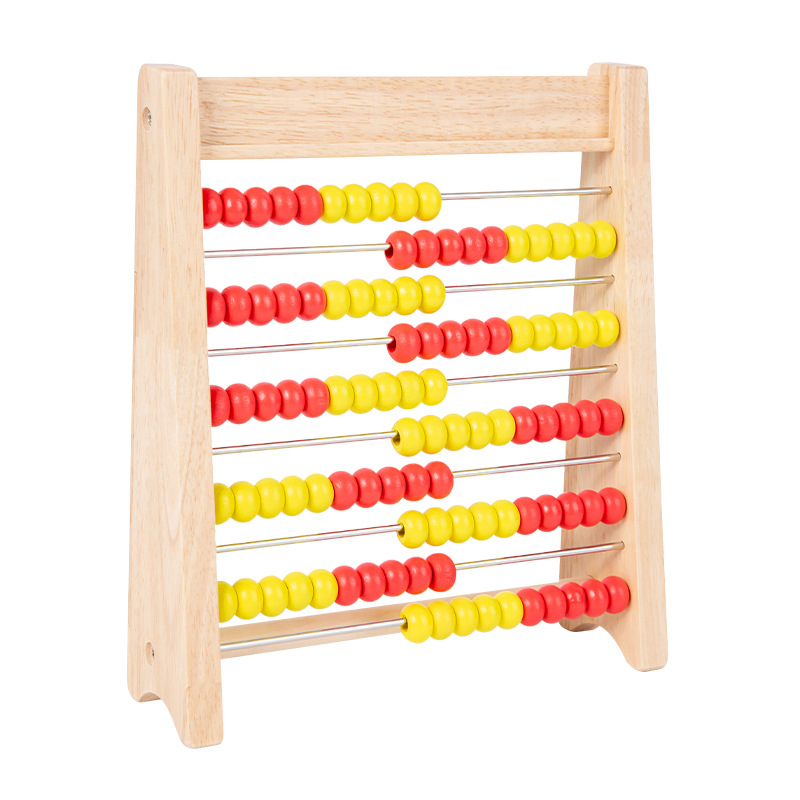 Two-color 10-gear calculation rack number sense enlightenment arithmetic baby bead calculation rack children's calculator mathematical addition and subtraction artifact