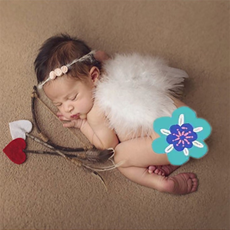Newborn Photography auxiliary props studio photography cupid wings Photo theme suit infant photography clothing