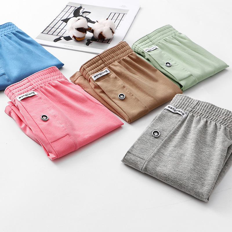 Underwear Men's Cotton Breathable Arrot Pants Striped Simple Home Pants Outwear Men's Boxer Panties