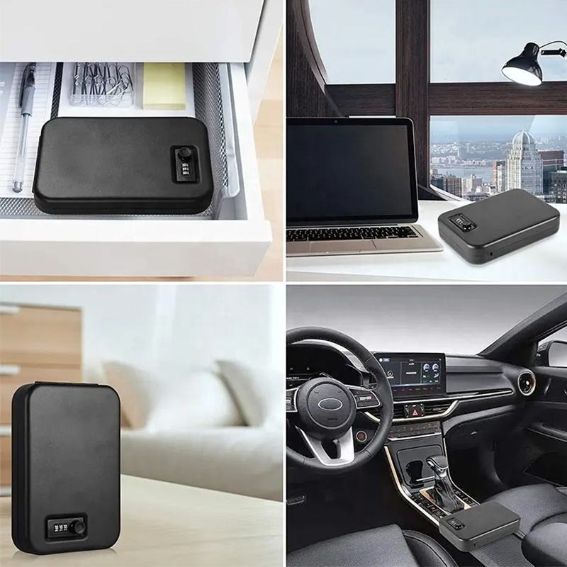 Cross-border foreign trade exclusive factory safe portable pistol safe password box car pistol box