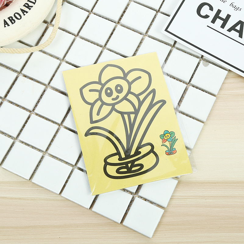 DIY Handmade Sand Painting Children's Color Sand Painting Set Color Painting Stall Toys Wholesale Children's Day Gift