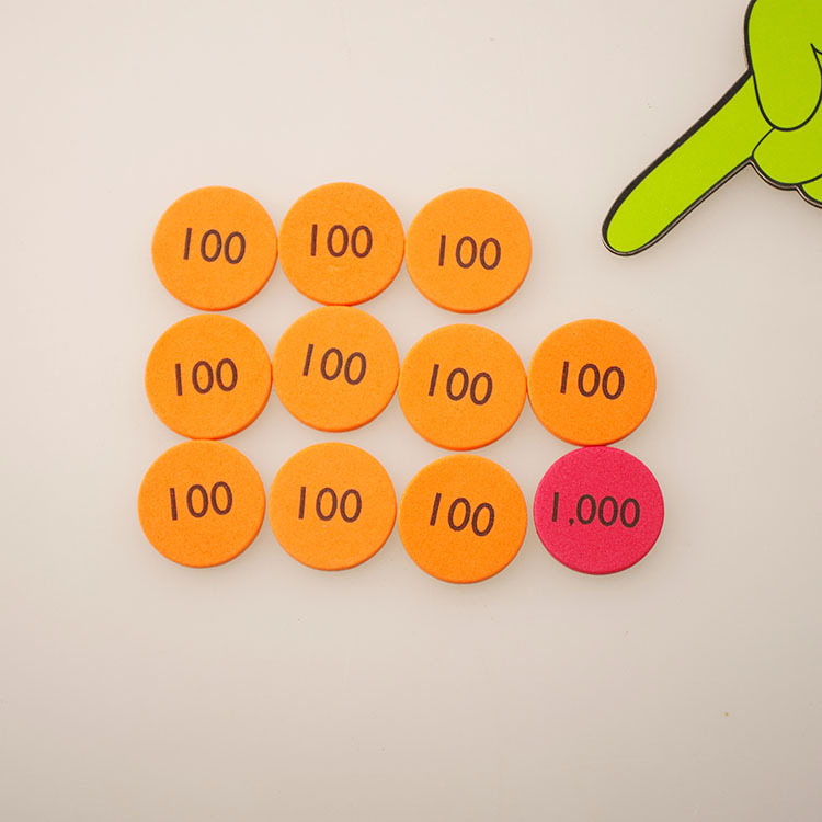 Color foam EVA digital wafer children's educational toys teaching aids early education color cognitive game matching chips