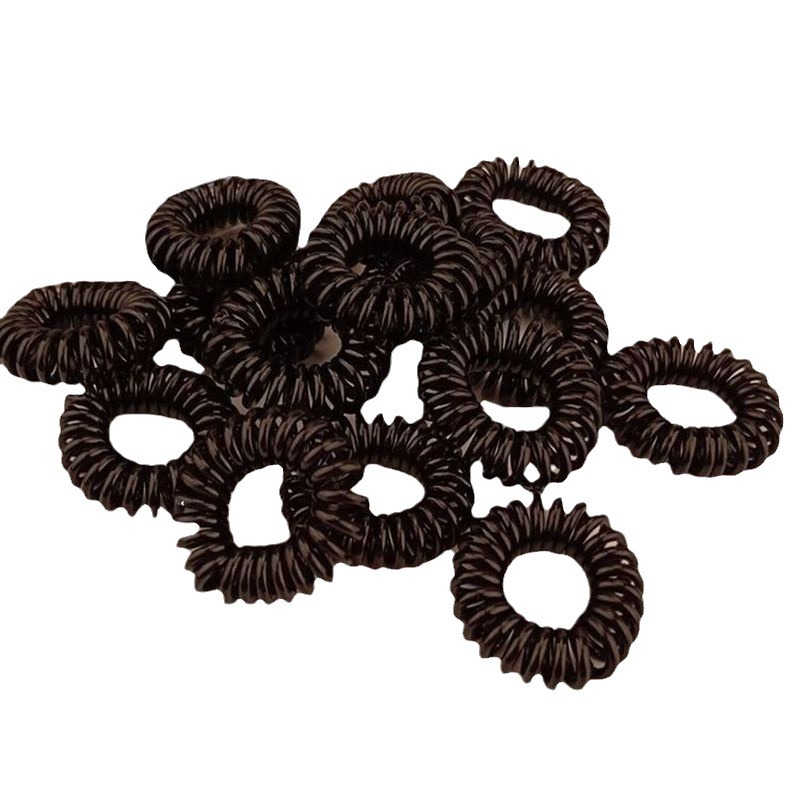 Candy Color Telephone Line Hair Ring High Elastic Disc Hair Rubber Band Headwear Small Telephone Line Hair Rope Hair Accessories Hair Rope