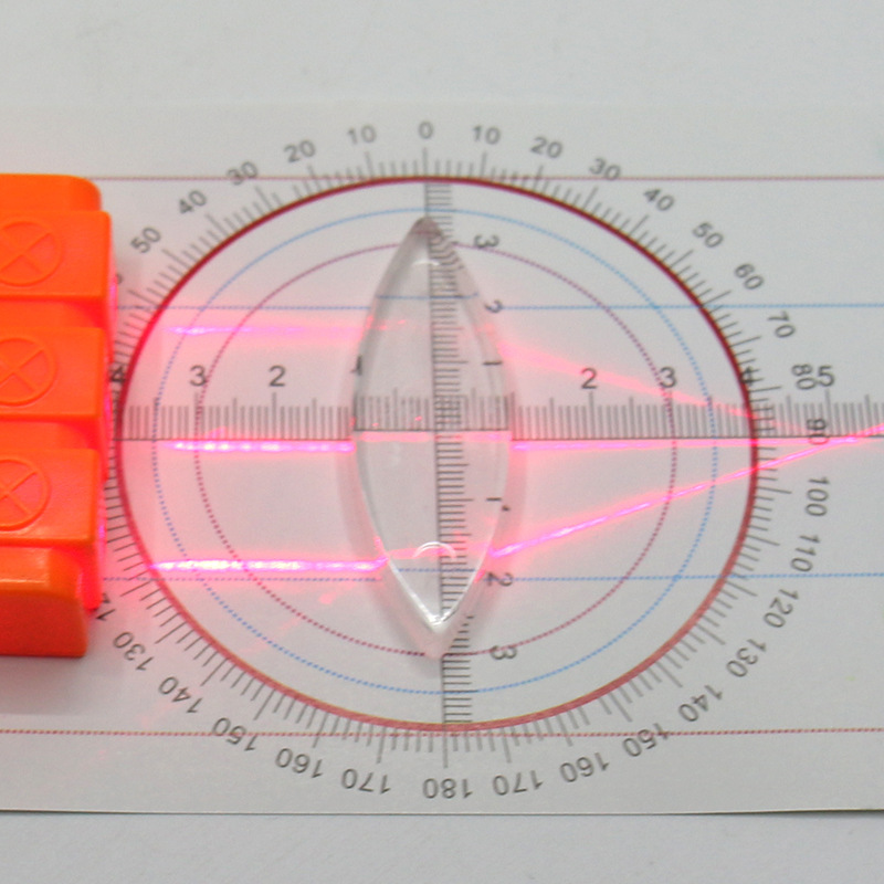 Geometrical optics experiment suit refraction of concave-convex lens three-way laser Junior High School physical optics experiment suit