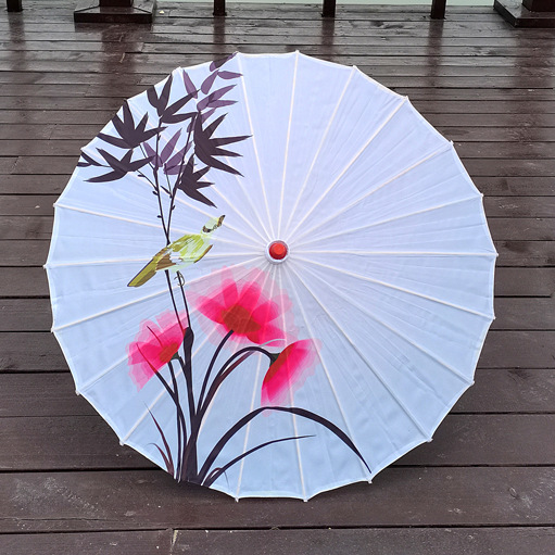 Shooting Parachute Dance Parachute Ancient Costume Shooting Umbrella Hanfu Props Tassel Umbrella Walking Show Umbrella Cheongsam with Umbrella