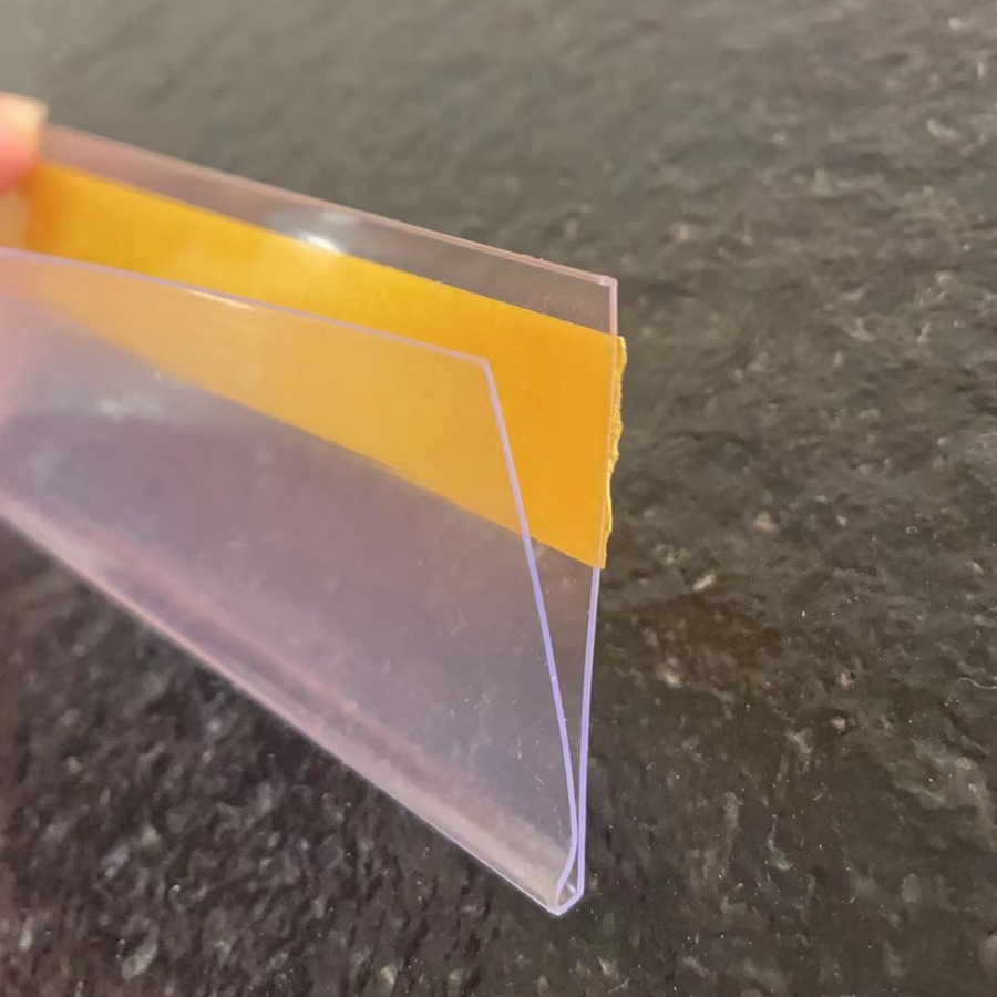 Cross-Border Supermarket Shelf Adhesive Price Tag Pvc Label Strip Price Display Strip Label Holder