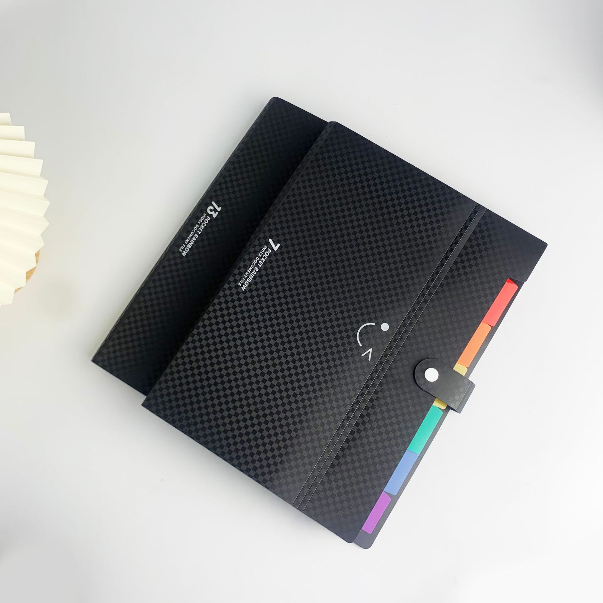 2025 Amazon New Checkerboard Accordion Bag A4 Single Button 7 Grids 13 Grids Organ Folder Manufacturer Wholesale