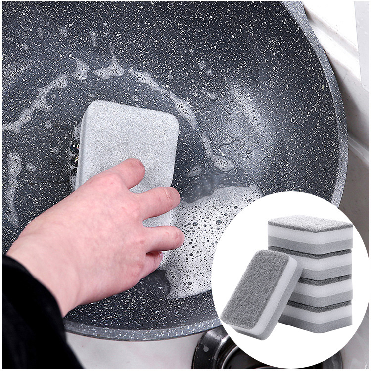 Washing dishes sponge washing bowl sponge kitchen double-sided cleaning sponge brush pot sponge magic wipe wholesale