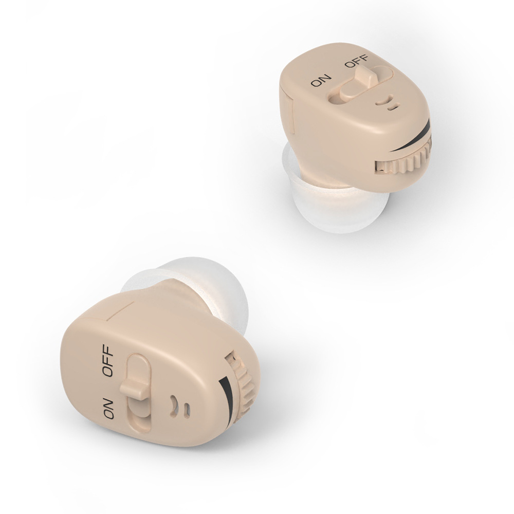 Cross-Border Battery Hearing Aids for the Elderly, In-Ear, Compact, Invisible, Red and Blue Models, Convenient In-Ear Hearing Aids