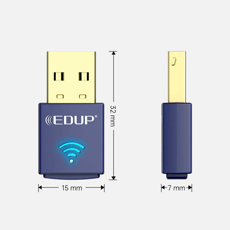 USB Small Mini Wireless Network Card Bluetooth Adapter Network Card Bluetooth Two-In-One Rtl8723Bu Chip