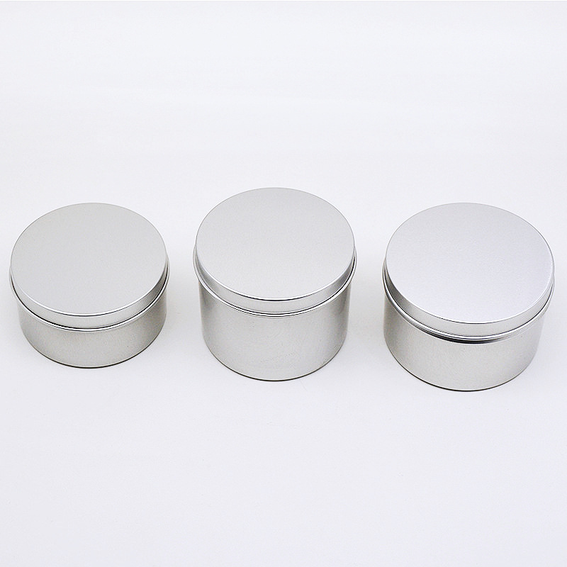 Aromatherapy candle jar lid aluminum box Orange Pu tea packaging jar tea aluminum jar candle box in stock