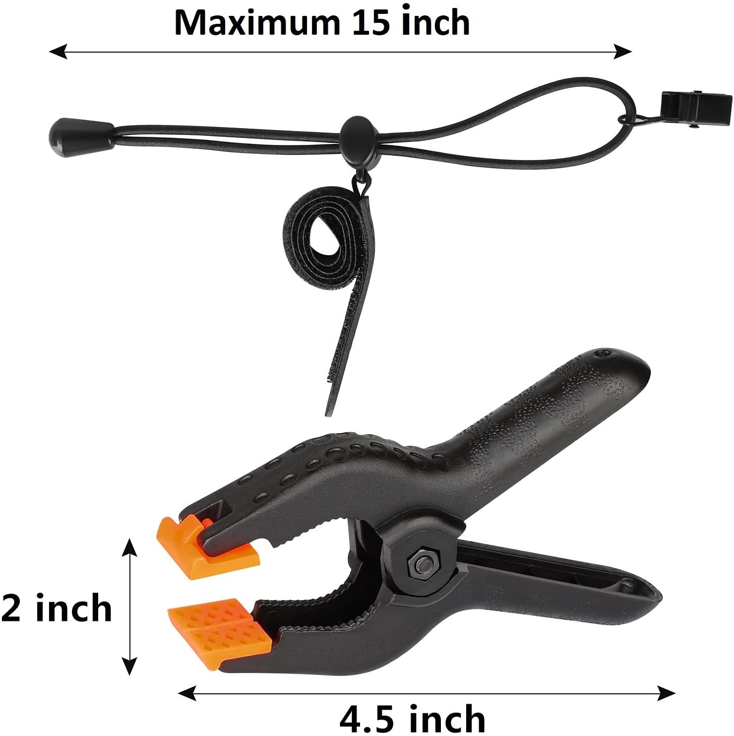 Photography Background Clip Clip 4inch Heavy-Duty Powerful Clip Bracket Studio Foldableable