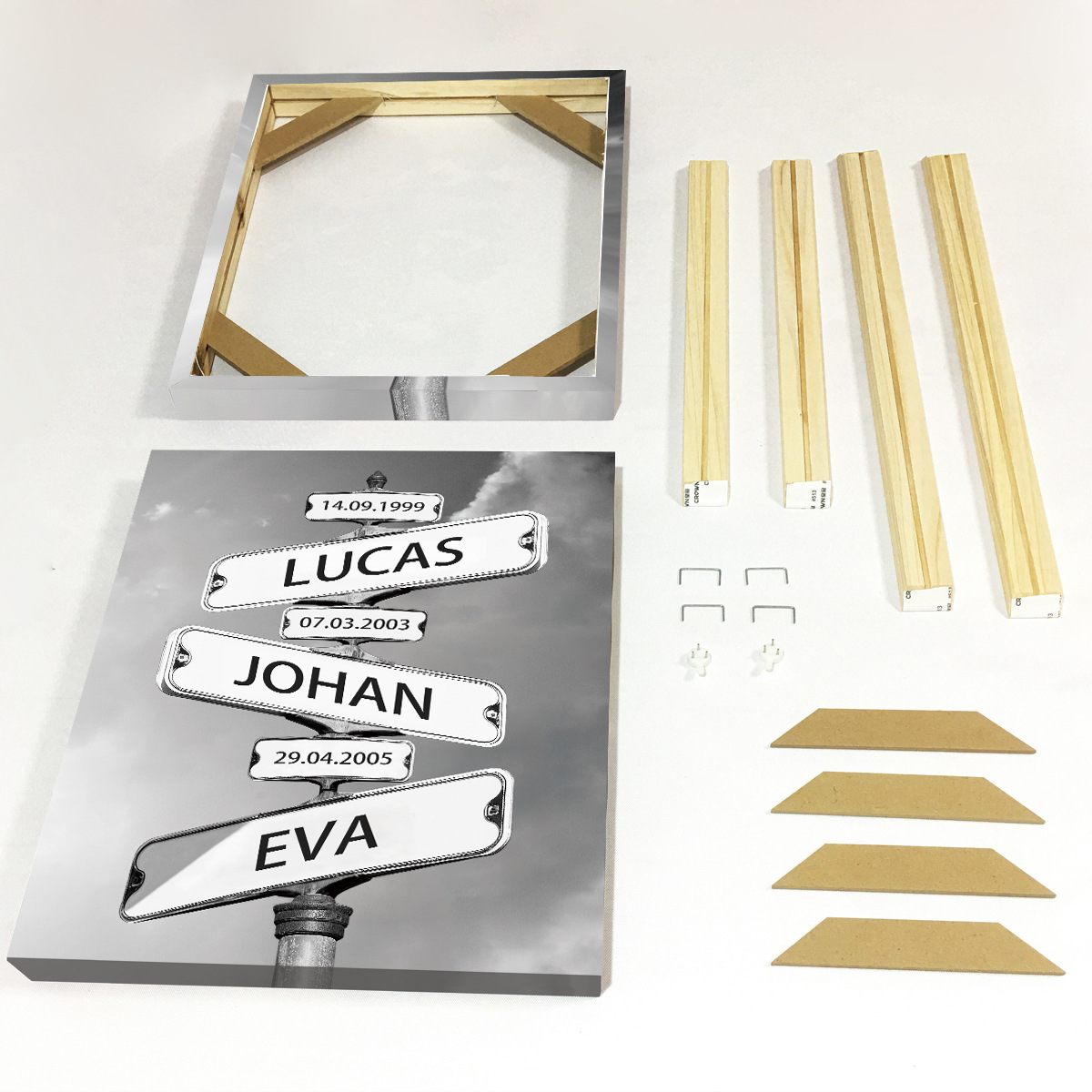 [Carton packing] cross-border independent station name road sign sign decorative painting road sign frameless canvas painting core
