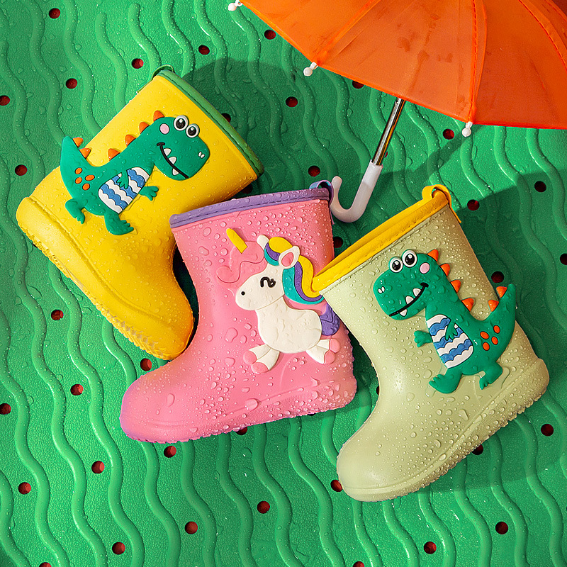Happy Mary Kidsren's Rain Boots for Boys and Girls, Waterproof Eva Rain Boots for Primary School Students, Baby Rain Boots