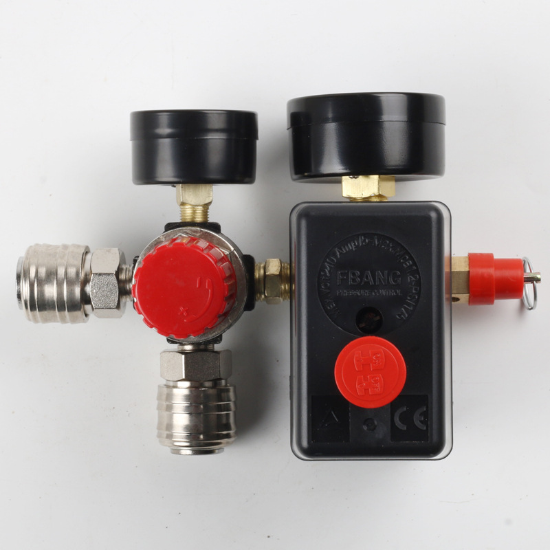 Wholesale air compressor air pump accessories pressure regulating valve European pressure regulating bracket assembly air pressure switch assembly export cross-border