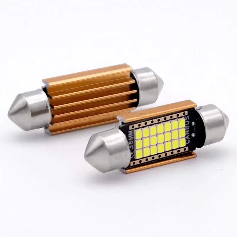 New canbus decoding 2016 double pointed light C5W 36MM 31MM 41mm car led roof light