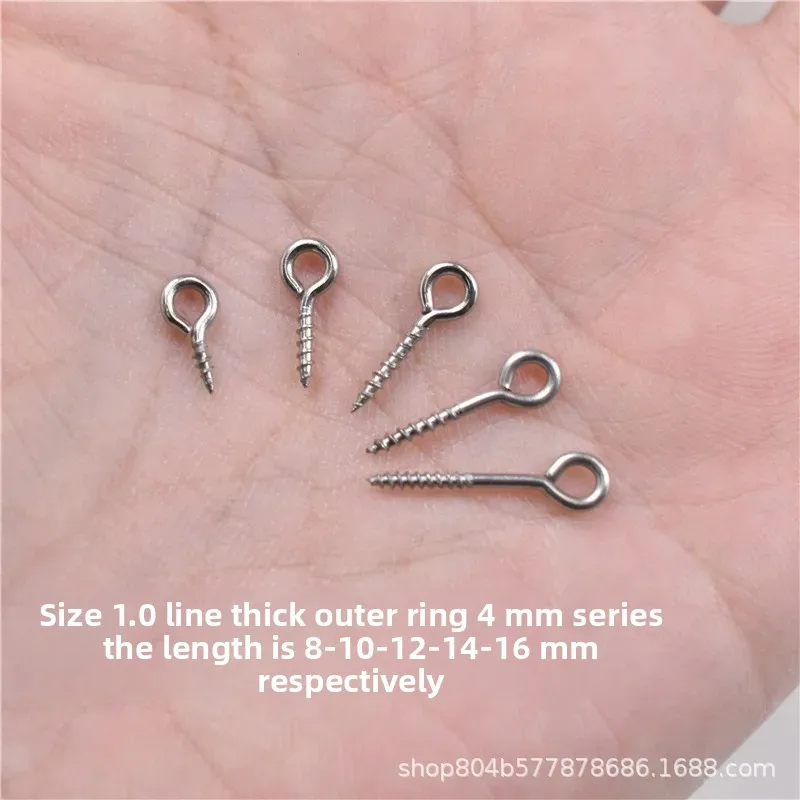 304 Stainless Steel Sheep Eye Ring Self-tapping Sheep Eye Stud Toy Hand-made Jewelry DIY with Ring Hand Button Furniture Ceiling Nail