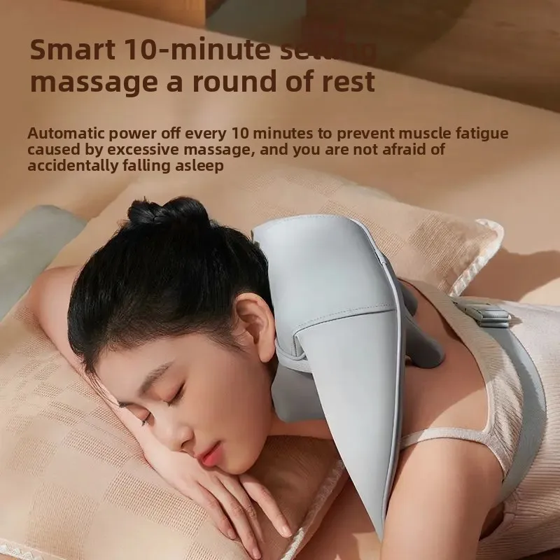 Oaks cervical vertebra massager back waist shoulder strong vertebra neck kneading hot compress trapezius muscle massager generation hair