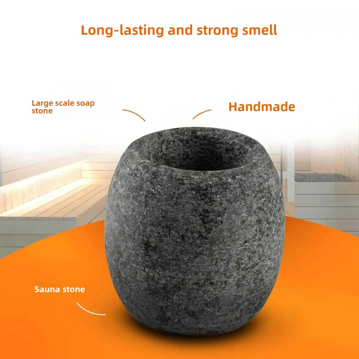 Natural Creative Heat-Resistant Sauna Infusion Stone for Mint Crystal and Sauna Oil Sauna Stone Perspiration Stone Therapy