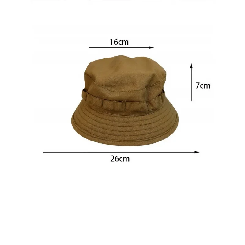 Japanese Color Contrast Retro Fisherman Hat Men's and Women's Summer Outdoor Camping Mountaineering Hat Brim Sun Hat