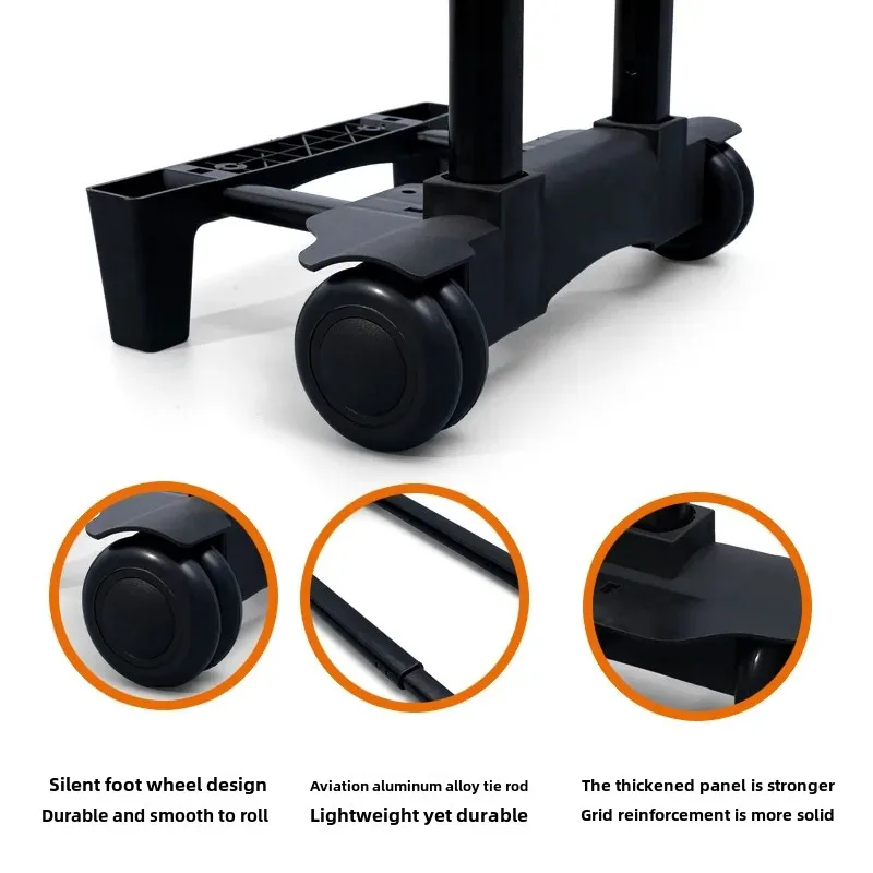 Schoolbag pull rod primary school students junior high school two-wheel luggage accessories pull rod rack cart trailer pull rod factory wholesale in stock