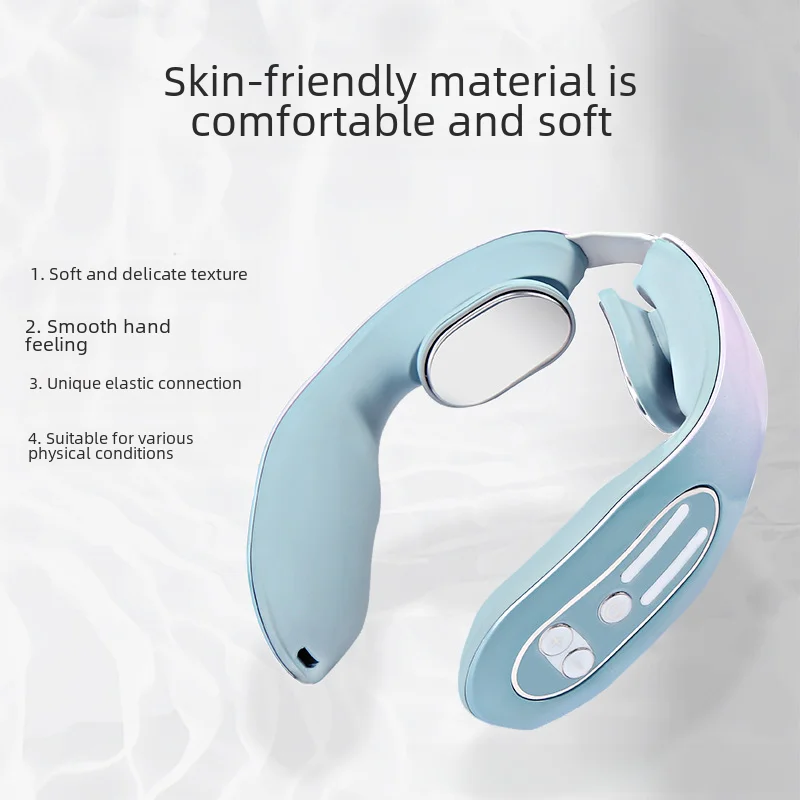 Cross-Border Amazon Cervical Spine Massager Neck Neck Shoulder Neck Electronic Neck Instrument Intelligent Pulse Dredging and Kneading